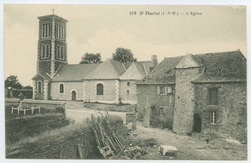 Carte postale ancienne 579-Saint-Thurial (I.-&-V.) - L'Eglise