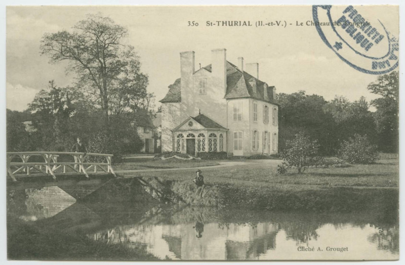 Carte postale ancienne 350-Saint-Thurial (Il.-et-V.) - Le Château de Longrais