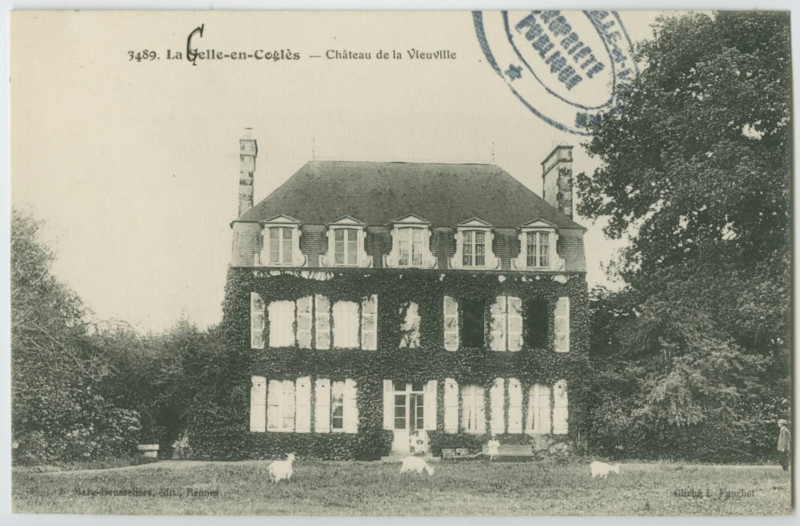 Carte postale ancienne 3849. La Selle-en-Coglès (I.-et-V.) - Château de la Vieuville
