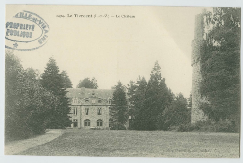 Carte postale ancienne 2494 - Le Tiercent (I.-et-V.) - Le Château