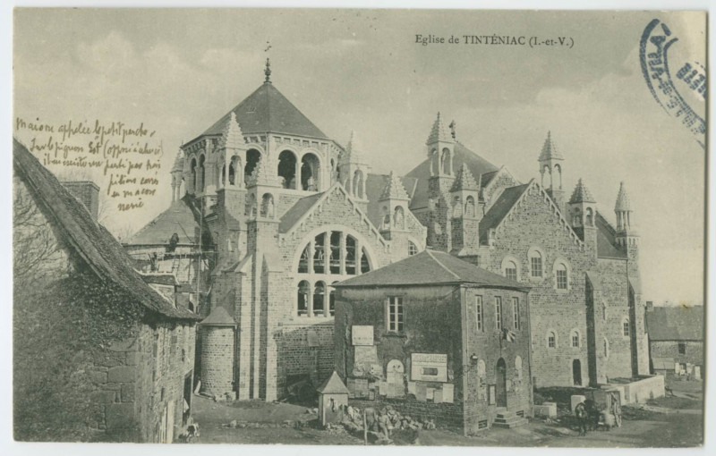 Carte postale ancienne Eglise deTinteniac (I.-et-V.)