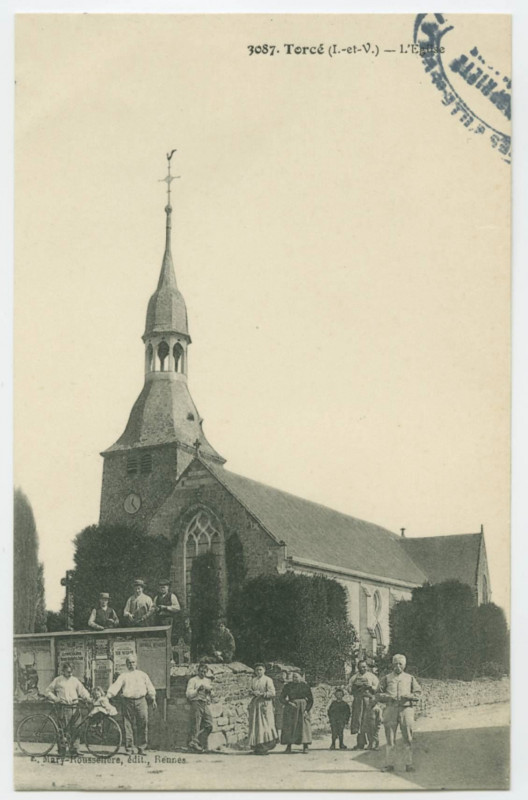 Carte postale ancienne 3087 Torcé (I.-et-V.) -L'Eglise