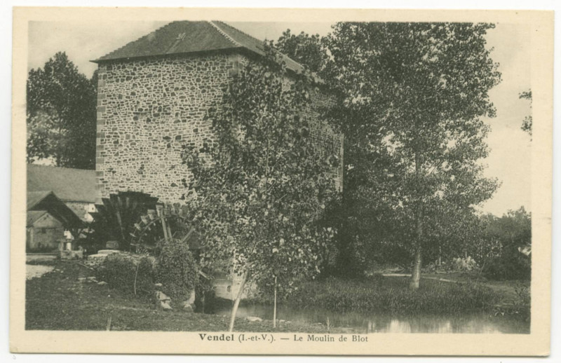 Carte postale ancienne Vendel (I.-et-V.) - Le Moulin de Blot