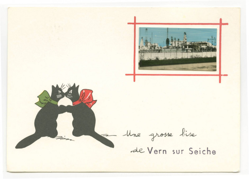 Carte postale ancienne Une Grosse Bise De Vern-Sur-Seiche