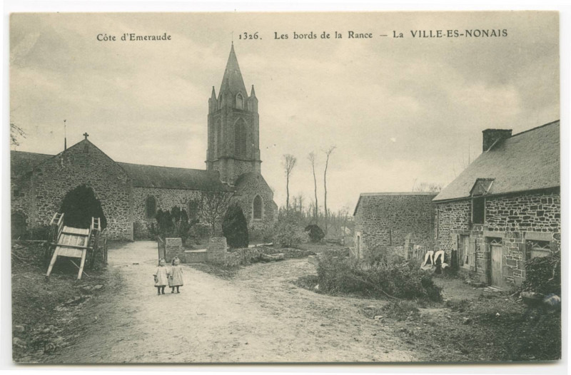Carte postale ancienne Côte d'Emeraude. 1326. - Les Bords de la Rance - La Ville-Es-Nonais