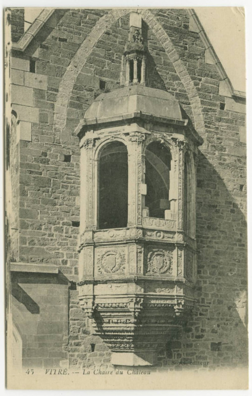 Carte postale ancienne 45. Vitré   - Chaire  du château.