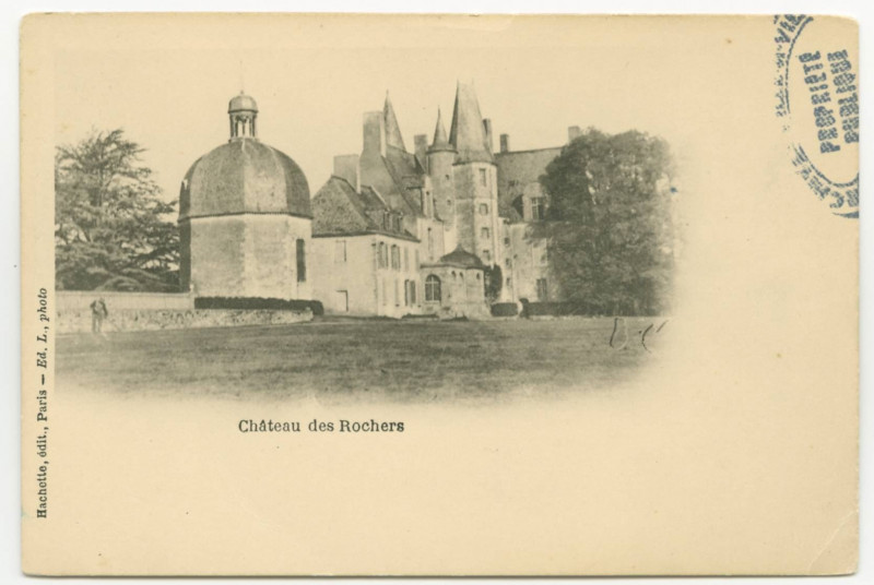 Carte postale ancienne Château des Rochers.