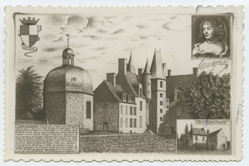 Carte postale ancienne [Argentré du plessis - 35  Château des Rochers Sévigné.]