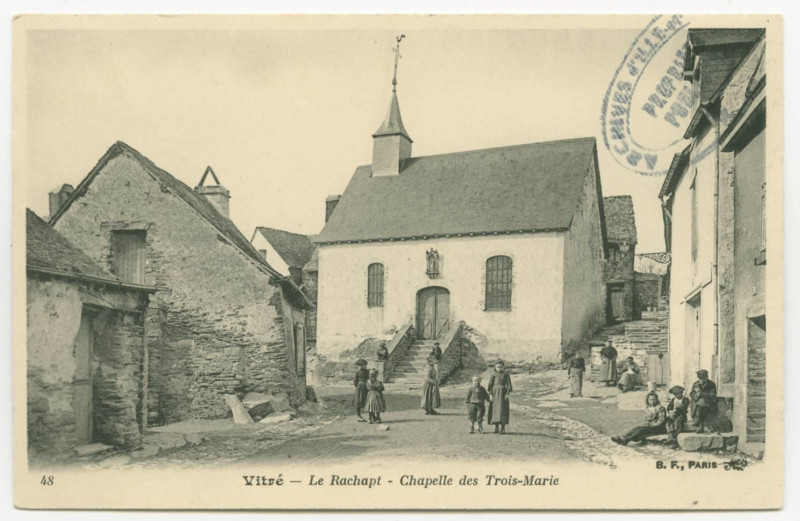 Carte postale ancienne Vitré - Le Rachapt - Chapelle des Trois-Marie