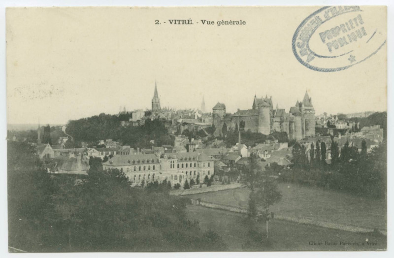 Carte postale ancienne 2. Vitré - Vue Generale.