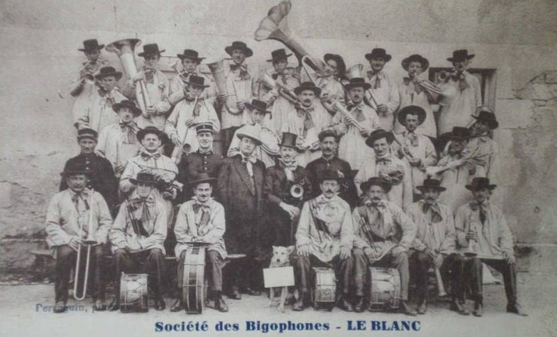 Carte postale ancienne Société de Bigophones de Le Blanc
