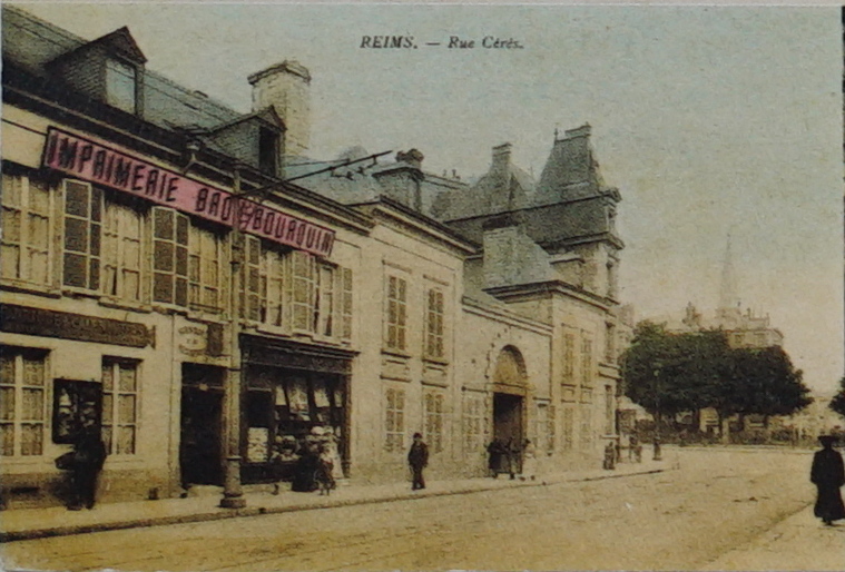 Carte postale ancienne Rue ceres reims 08409