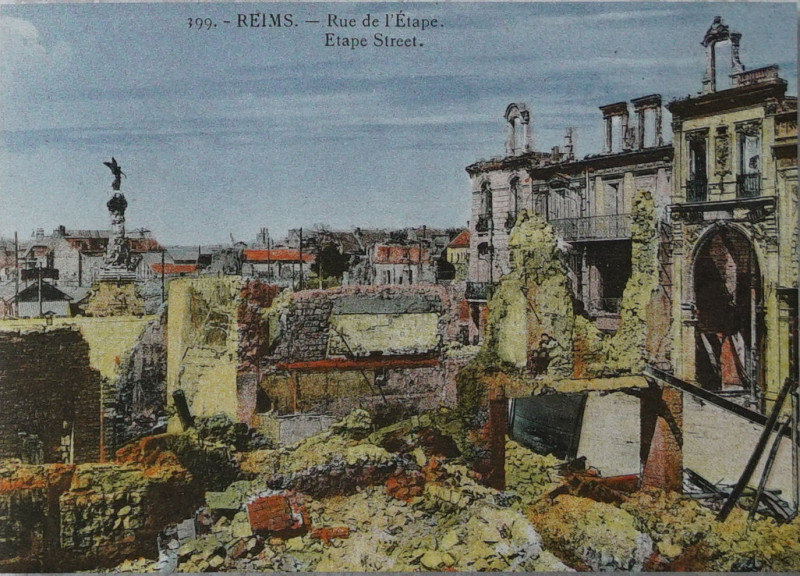 Carte postale ancienne Rue de l etape 1GM 5318