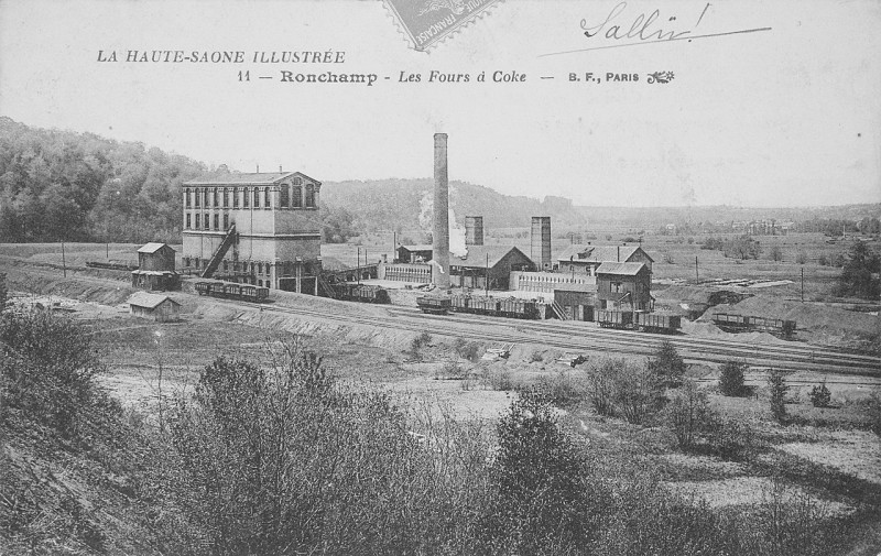 Carte postale ancienne Cokerie-Lavoir du Chanois (documents d'époque) - 2