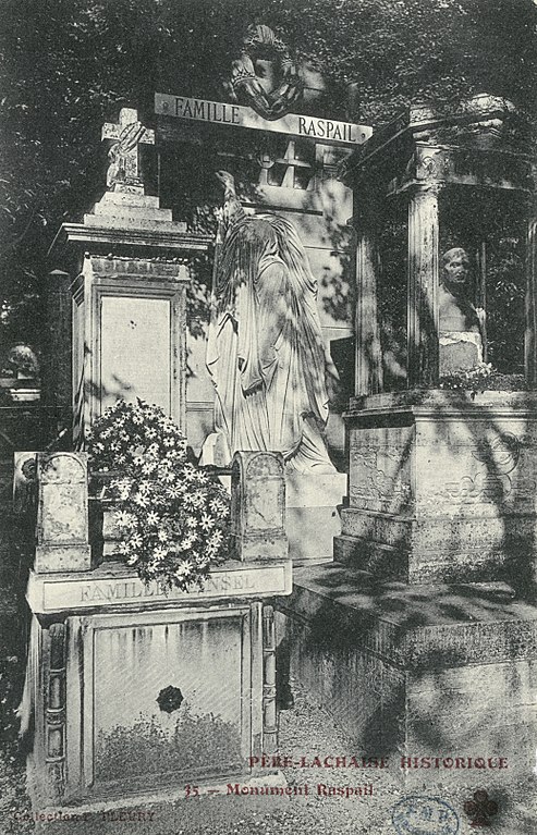 Carte postale ancienne Monument Rapail - Le Père-Lachaise CIPA0850