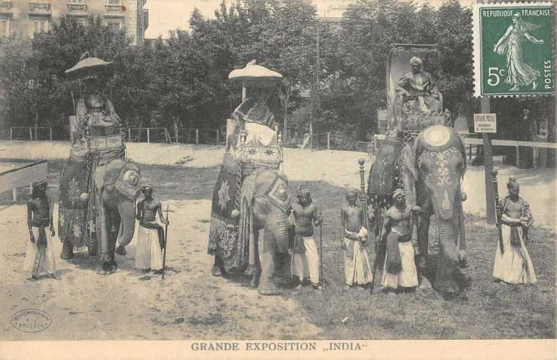Carte postale ancienne 69 Paris Grande Exposition India