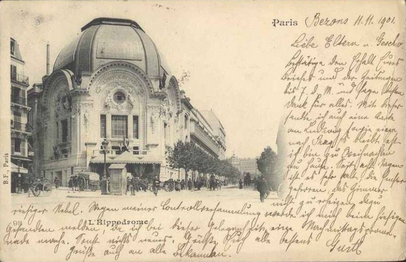 Carte postale ancienne L'Hippodrome à Paris 18e