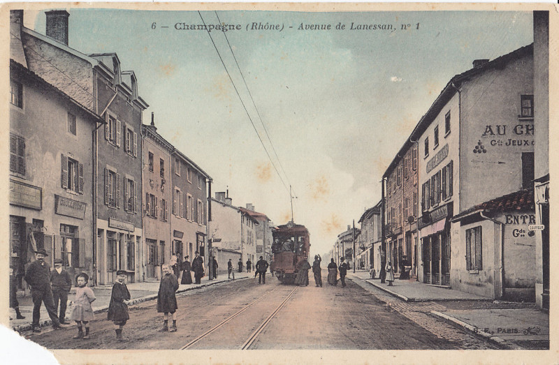 Carte postale ancienne Bf 6 - Champagne - Avenue de Lanessan, n°1
