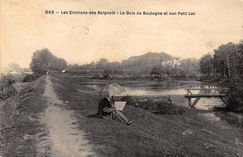 Carte postale ancienne Dax (Landes) - Bois de Boulogne 1