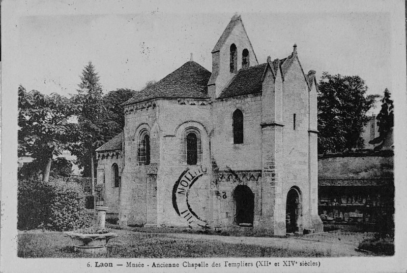 Carte postale ancienne Laon chapelle templiers avers 1005179
