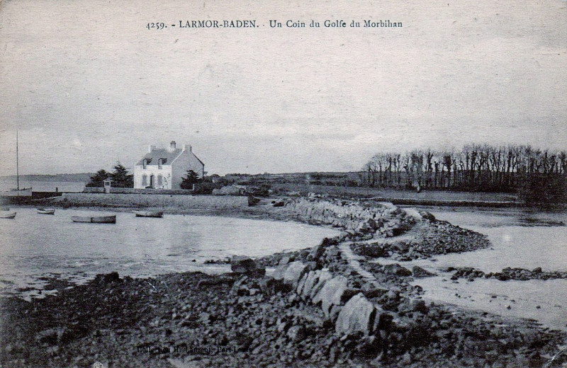 Carte postale ancienne Larmor-Baden 1920