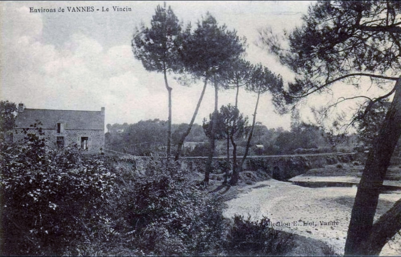 Carte postale ancienne Pont Vincin 1930