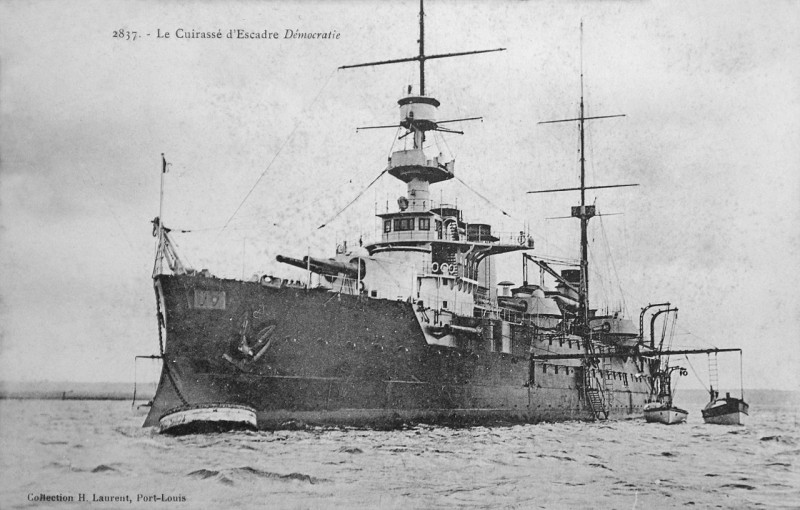 Carte postale ancienne CPCuirasséEscadreDémocratie