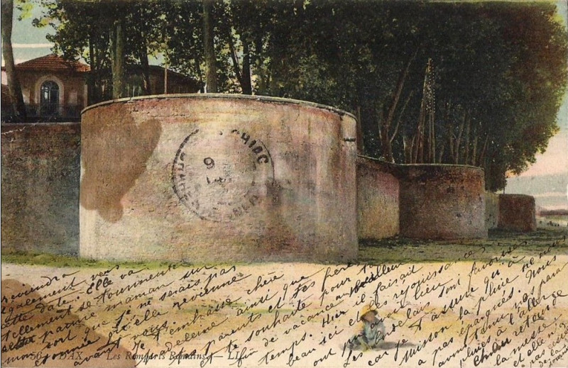 Carte postale ancienne Dax (Landes) - Ramparts Gallo-Romains 3a