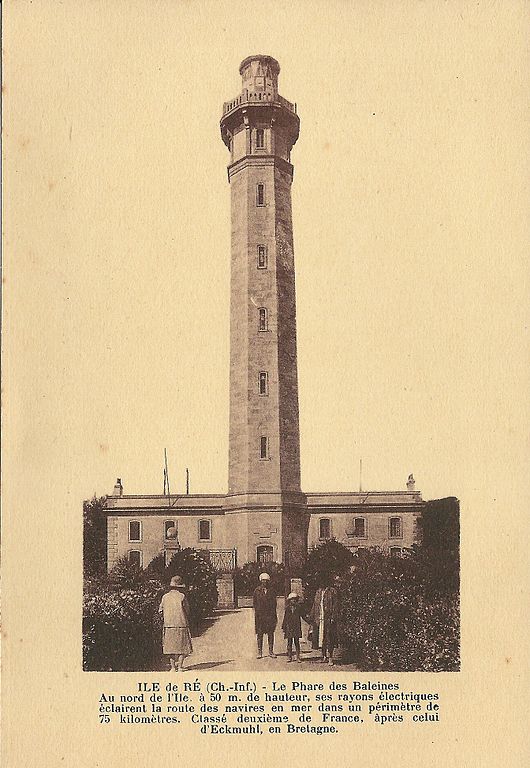 Carte postale ancienne Ile de Ré-Fr-17-phare des Baleines