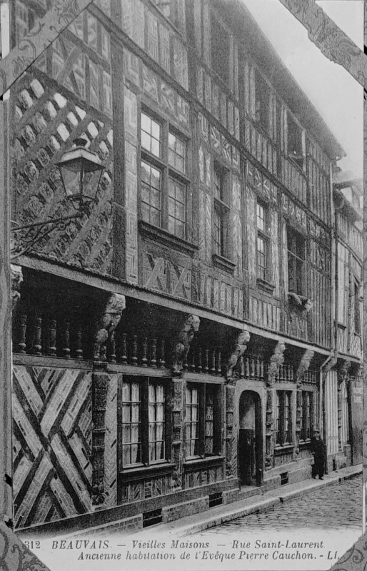 Carte postale ancienne Cpa album 10 1005192 beauvais (rue st-Laurent) à Beauvais