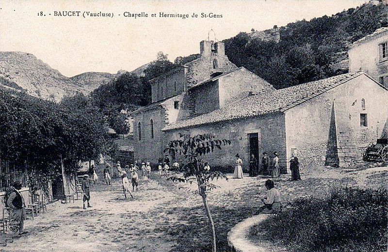 Carte postale ancienne Le Beaucet Ermitage Saint-Gens