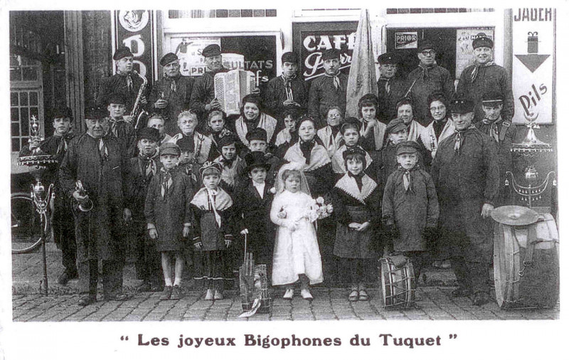 Carte postale ancienne Joyeux Bigophones Du Tuquet