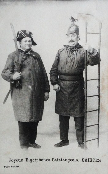 Carte postale ancienne Joyeux Bigophones Saintongeais 2