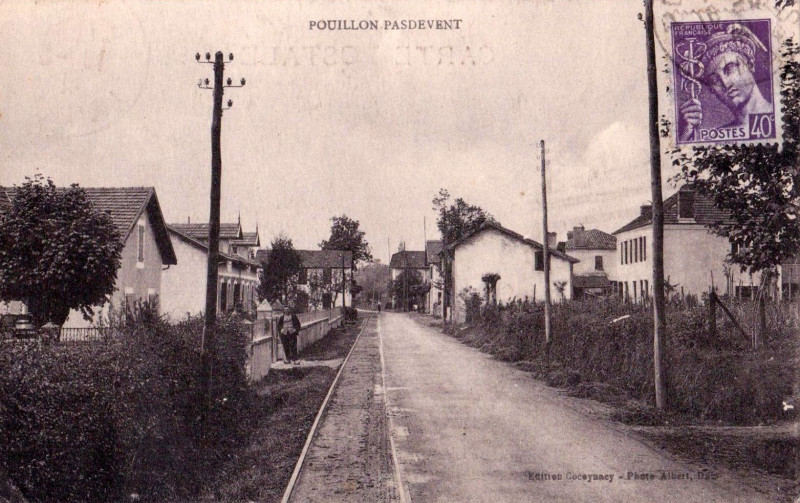 Carte postale ancienne Pouillon (Landes) - Pasdevant 2