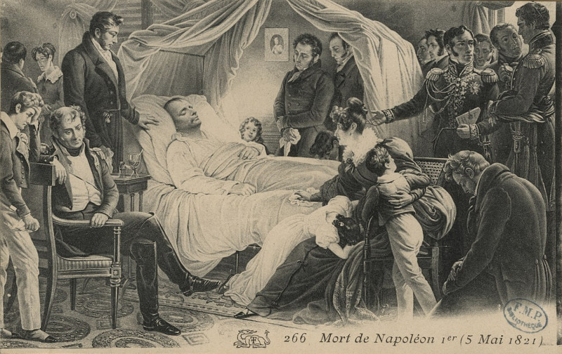 Carte postale ancienne Mort de Napoléon Ier (6 mai 1821) CIPA0521