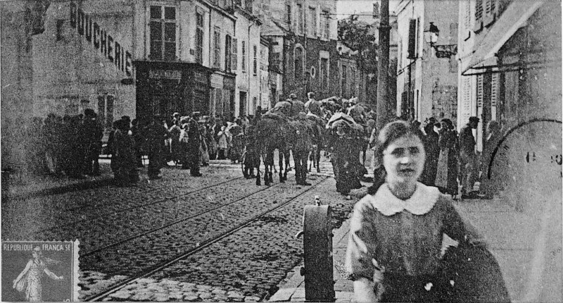 Carte postale ancienne Sept 14 les allemands à reims 5076