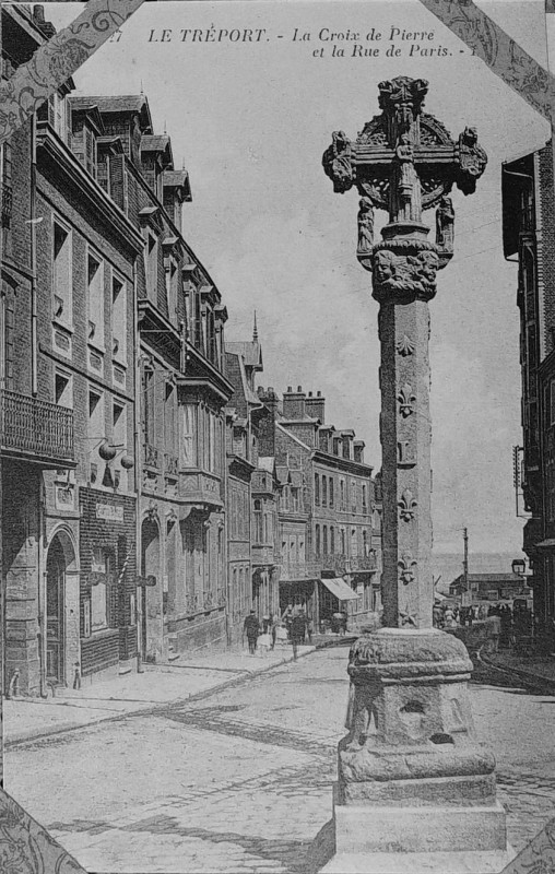 Carte postale ancienne Cpa album 10 1005181 treport (croix)