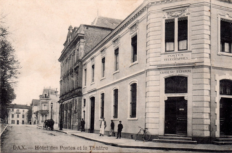 Carte postale ancienne Dax (Landes) - La Poste 2