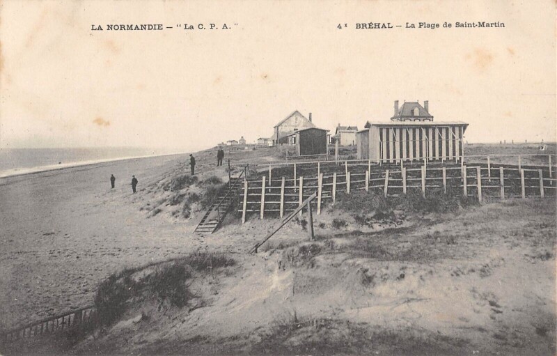 Carte postale ancienne Breal La Plage De Saint Martin