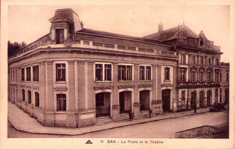 Carte postale ancienne Dax (Landes) - La Poste 4