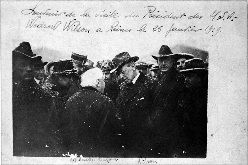 Carte postale ancienne 25 janv 1919 Wilson Luçon reims 5309