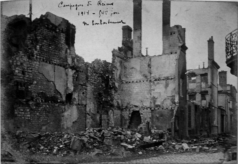 Carte postale ancienne Faubourg Ceres sept 1914 05271