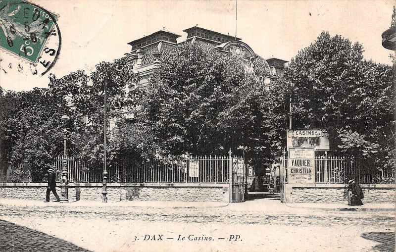 Carte postale ancienne Dax (Landes) - Casino 6