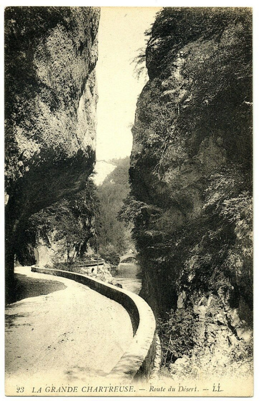 Carte postale ancienne Isère Grande Chartreuse Route du Désert