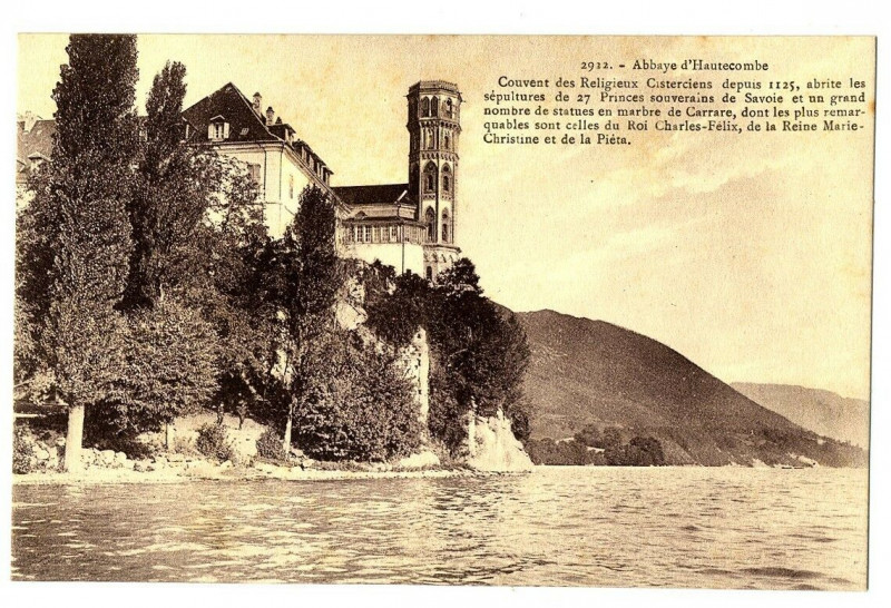 Carte postale ancienne Savoie Abbaye d'Hautecombe