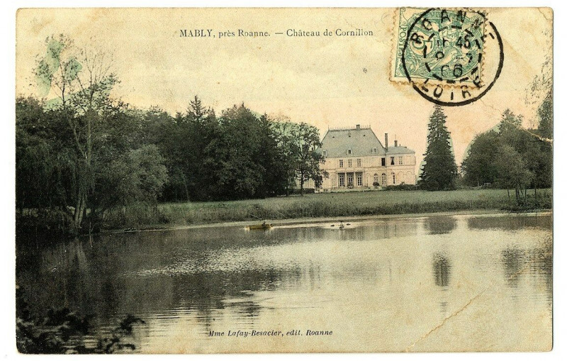 Carte postale ancienne Loire Mably Château de Cornillon à Mably