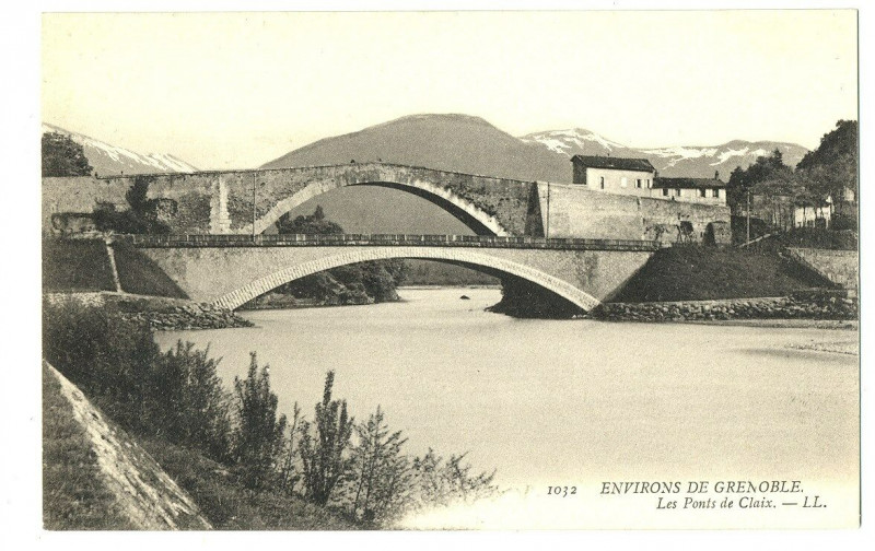 Carte postale ancienne Isère Environs de Grenoble Les Pont de Claix à Grenoble