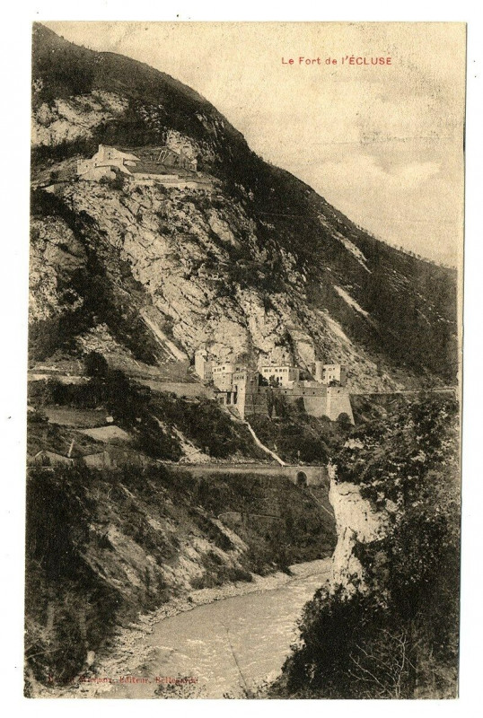 Carte postale ancienne Ain Le Fort de l'Ecluse