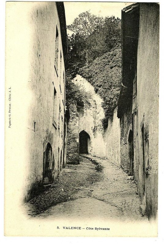 Carte postale ancienne Drôme Valence Côte Sylvante à Valence