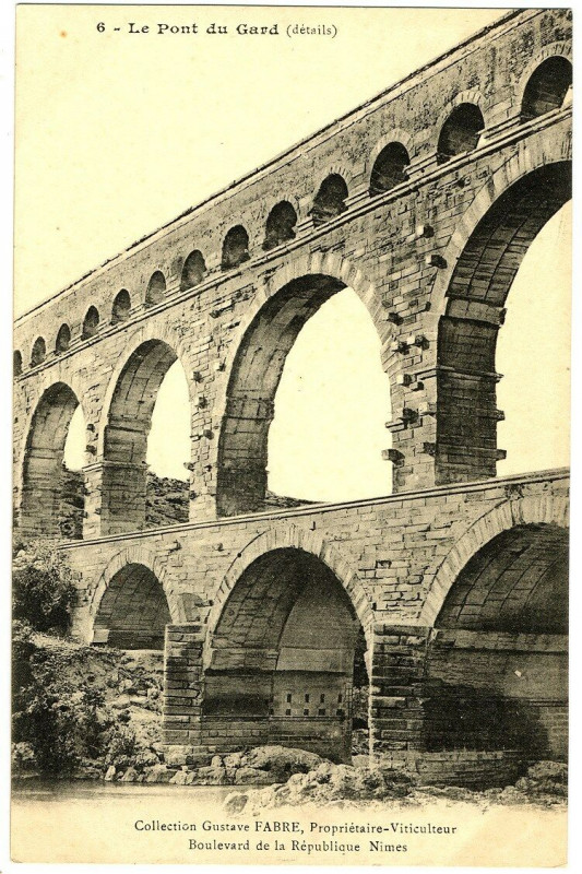 Carte postale ancienne Gard Le Pont du Gard